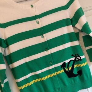 Talbots nautical cardigan